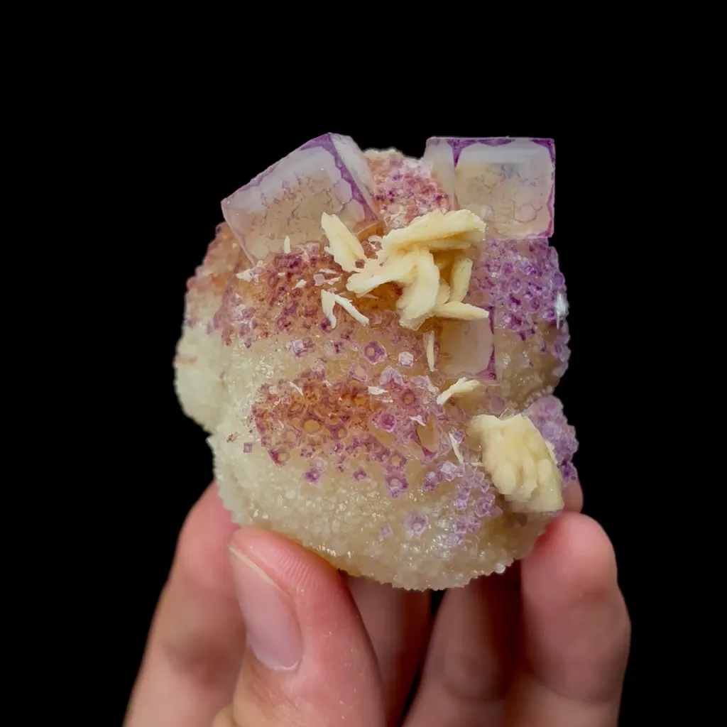Natural Purple-Edged Fluorite Mineral Specimen,High Quality Specimen,GUIZHOU,CHINA(54*49*32mm) - image 4