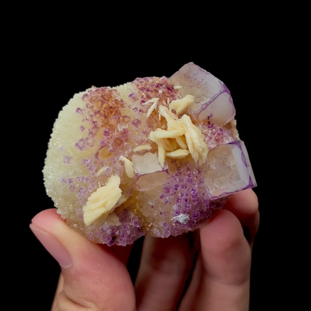 Natural Purple-Edged Fluorite Mineral Specimen,High Quality Specimen,GUIZHOU,CHINA(54*49*32mm) - image 3