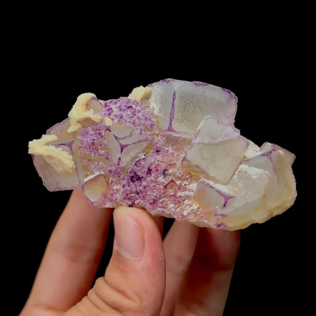 Natural Purple-Edged Fluorite Mineral Specimen,High Quality Specimen,GUIZHOU,CHINA(80*45*36mm) - image 4