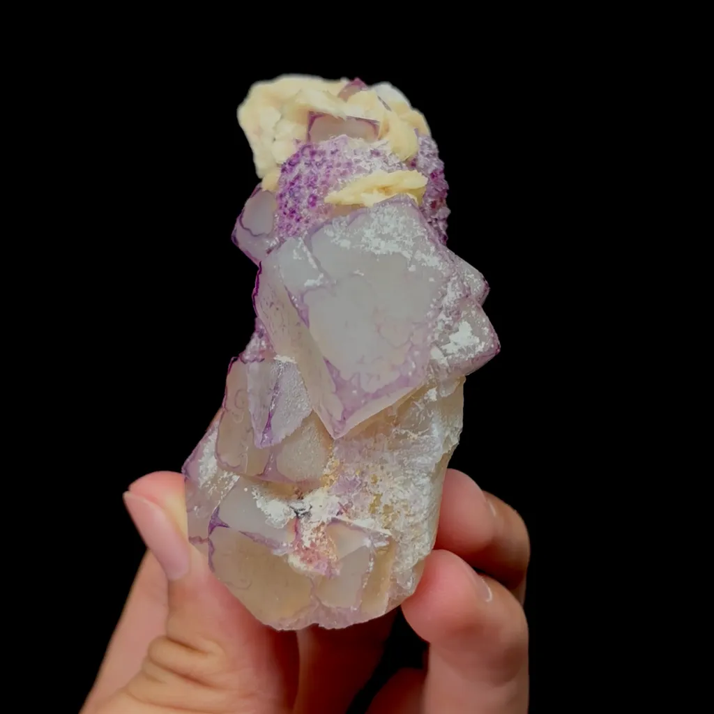 Natural Purple-Edged Fluorite Mineral Specimen,High Quality Specimen,GUIZHOU,CHINA(80*45*36mm) - image 3