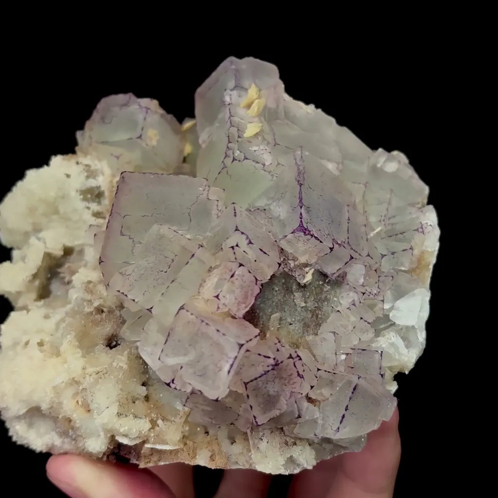 Natural Purple-Edged Fluorite Mineral Specimen,High Quality Specimen,GUIZHOU,CHINA(90*105*45mm) - image 2