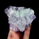 Natural Purple-Edged Green Stepped Fluorite Mineral Specimen,High Quality Specimen,ZHEJIANG,CHINA(72*64*35mm) - image 1