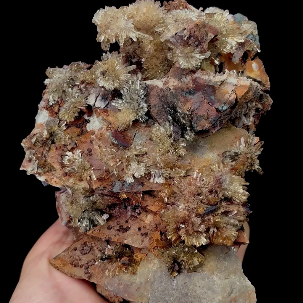 Natural Purple Floral Gypsum Mineral Specimen,High Quality Specimen,GUIZHOU,CHINA(135*110*55mm) image