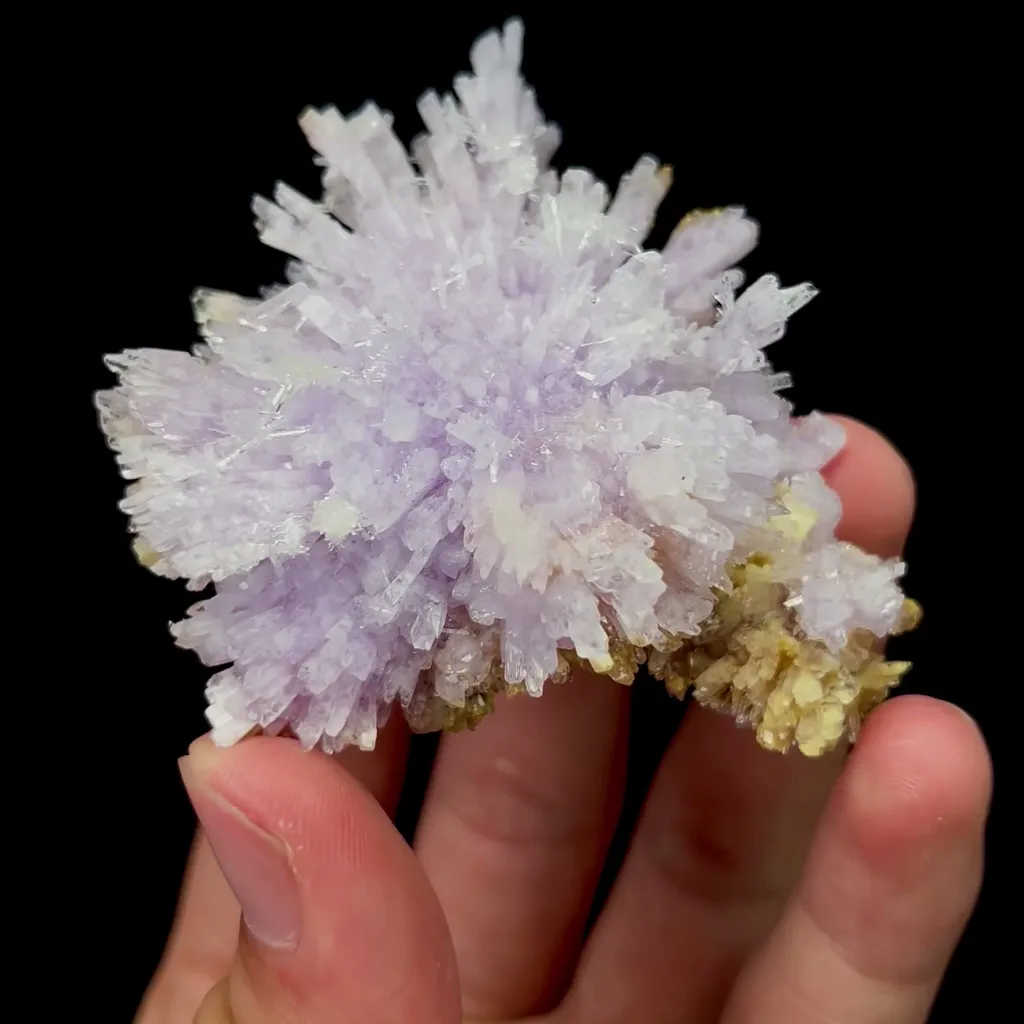 Natural Purple Floral Gypsum Mineral Specimen,High Quality Specimen,GUIZHOU,CHINA(70*60*30mm) - image 2