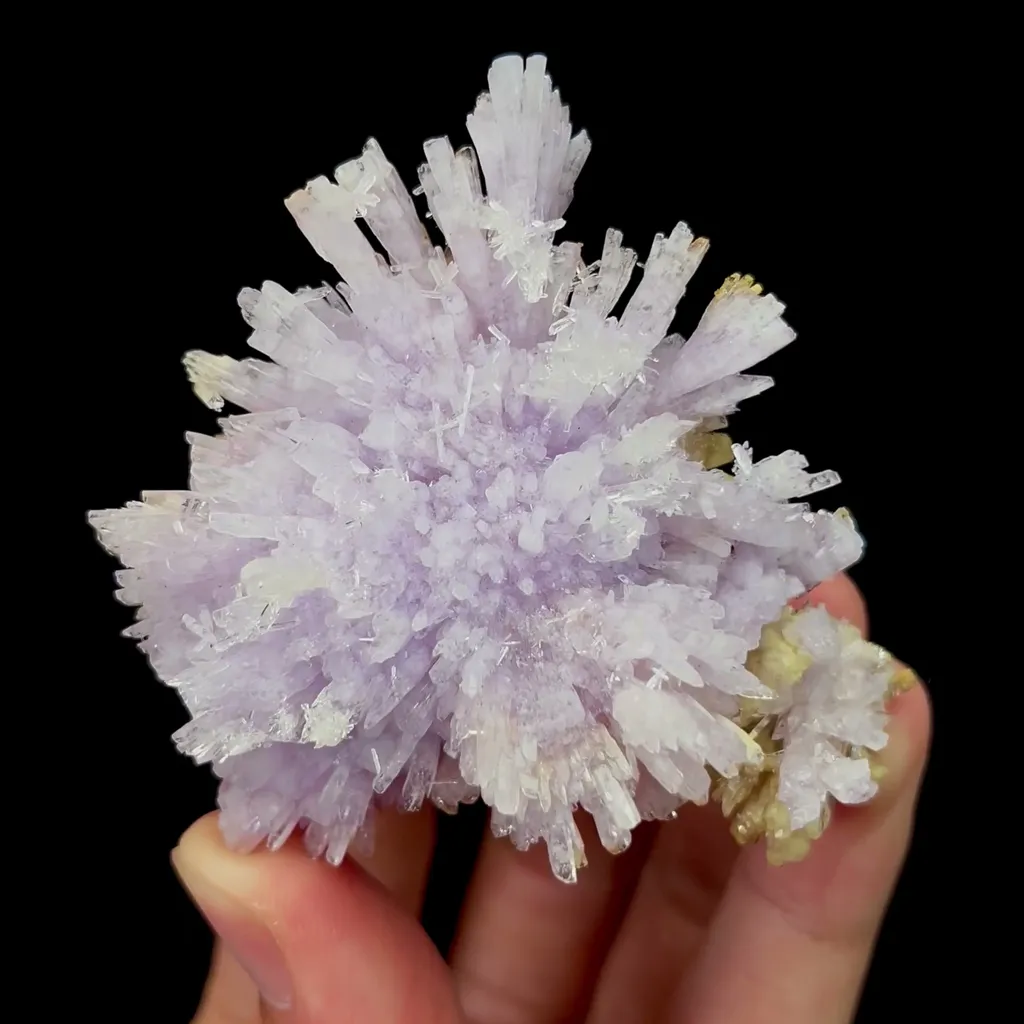 Natural Purple Floral Gypsum Mineral Specimen,High Quality Specimen,GUIZHOU,CHINA(70*60*30mm) image