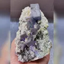 Natural Purple Fluorite and Arsenopyrite comes from Yaogangxian,Hunan 140*75*45MM - image 2