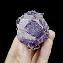 Natural Purple Fluorite and Bismuthinite Mineral Specimen,High Quality Specimen,YAO GANG XIAN,HUNAN,CHINA(45*50*45mm) - image 5