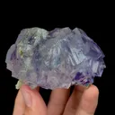 Natural Purple Fluorite and Bismuthinite Mineral Specimen,High Quality Specimen,YAO GANG XIAN,HUNAN,CHINA(80*55*42mm) - image 2