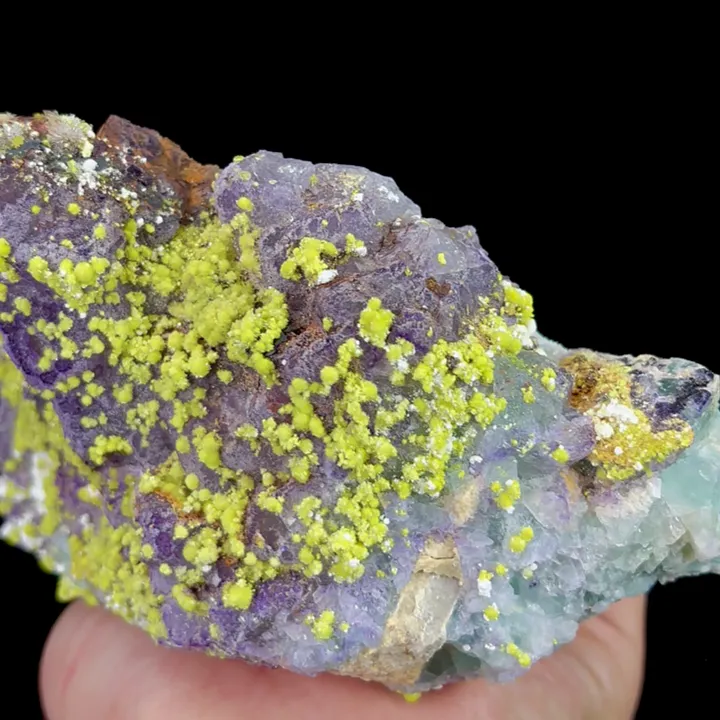Natural Purple Fluorite and Bultfonteinite, Mineral Specimen:GUIZHOU (140*75*105mm) - image 3