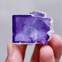 Natural Purple Fluorite and Calcite comes from Yaogangxian,Hunan 40*40*25MM - image 4