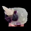 Natural Purple Fluorite and Calcite, Mineral Specimen:  Chenzhou,Hunan (110*80*45MM) - image 6