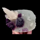 Natural Purple Fluorite and Calcite, Mineral Specimen:  Chenzhou,Hunan (110*80*45MM) - image 5