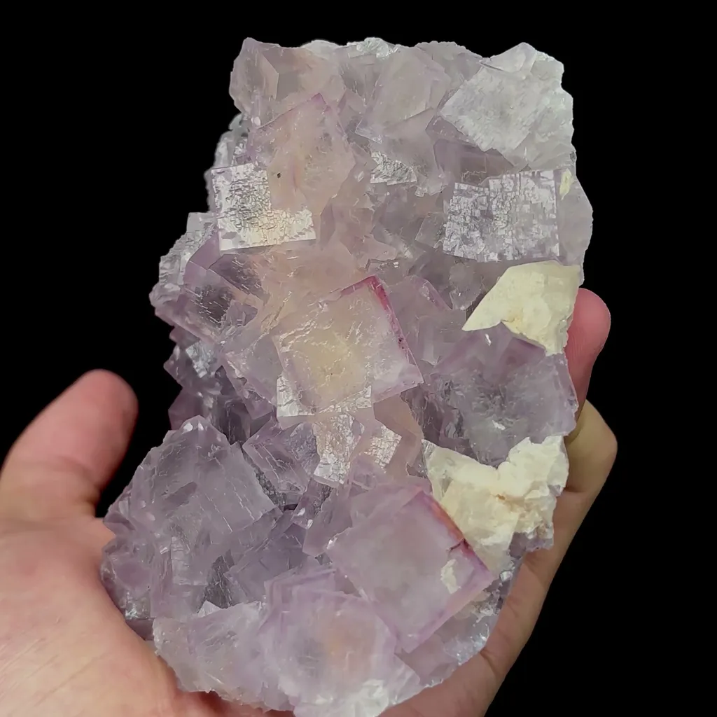 Natural Purple Fluorite and Calcite Mineral Specimen,High Quality Specimen,GUIZHOU,CHINA(108*98*48mm) - image 2
