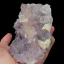 Natural Purple Fluorite and Calcite Mineral Specimen,High Quality Specimen,GUIZHOU,CHINA(108*98*48mm) - image 2