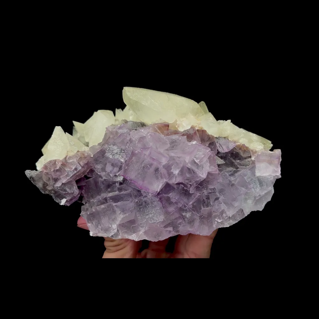 Natural Purple Fluorite and Calcite Mineral Specimen,High Quality Specimen,GUIZHOU,CHINA(145*87*60mm) - image 4