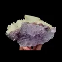 Natural Purple Fluorite and Calcite Mineral Specimen,High Quality Specimen,GUIZHOU,CHINA(145*87*60mm) - image 1