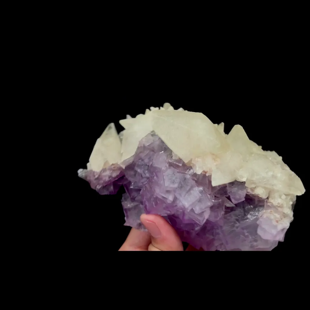 Natural Purple Fluorite and Calcite Mineral Specimen,High Quality Specimen,GUIZHOU,CHINA(145*87*60mm) - image 3