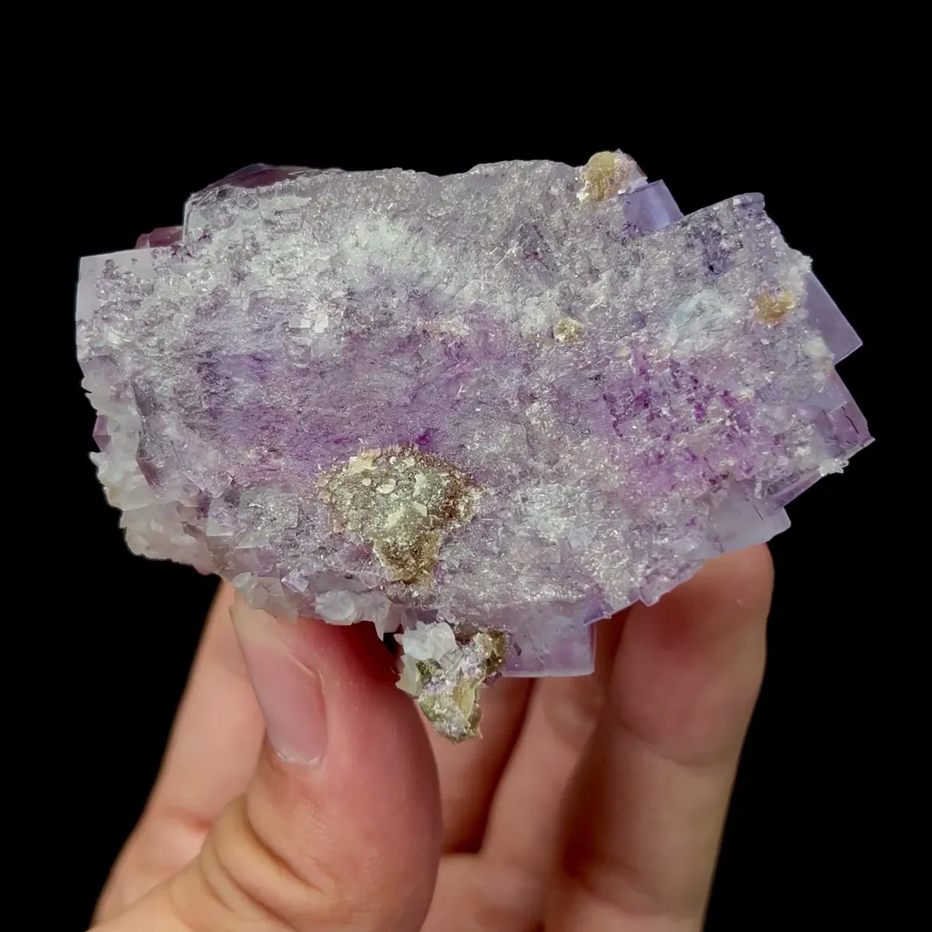 Natural Purple Fluorite and Calcite Mineral Specimen,High Quality Specimen,YAO GANG XIAN,HUNAN,CHINA(66*51*33mm) - image 4