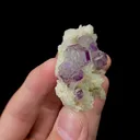 Natural Purple Fluorite and Calcite, Mineral Specimen:Shangbao,Hunan (50*40*20MM) - image 2