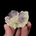 Natural Purple Fluorite and Calcite, Mineral Specimen:Shangbao,Hunan (50*40*20MM) - image 3