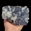 Natural Purple Fluorite and Calcite, Mineral Specimen:Xianghualing,Hunan (110*85*70MM) - image 5