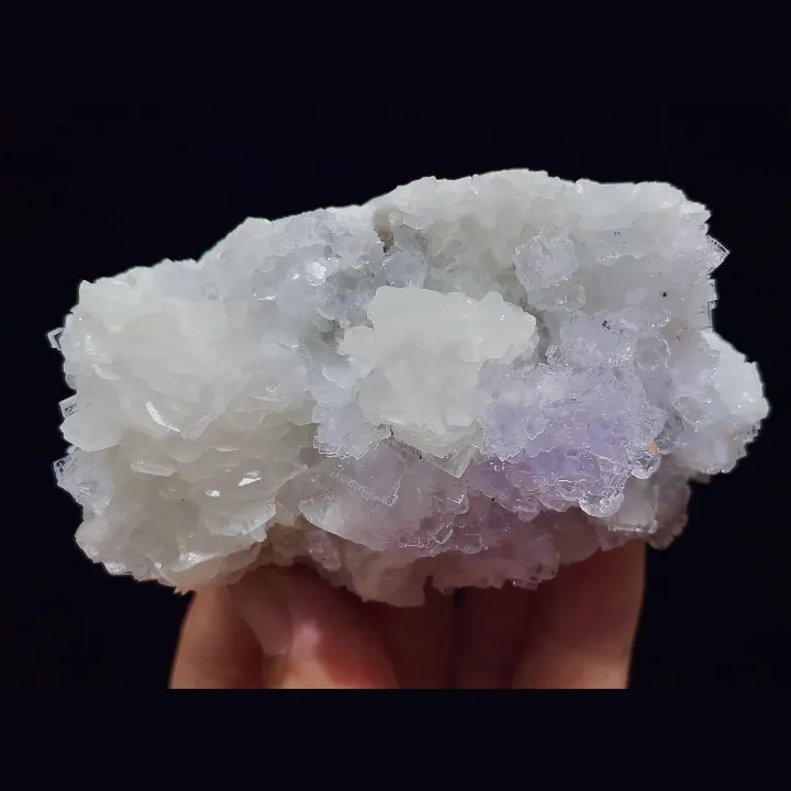 Natural Purple Fluorite and Calcite, Mineral Specimen:Xianghualing,Hunan (85*50*35MM) - image 4