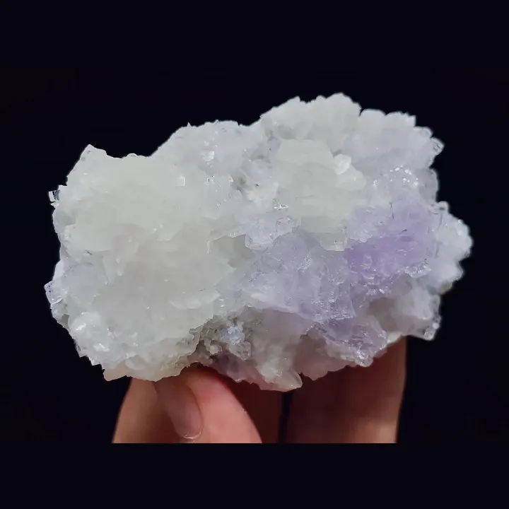 Natural Purple Fluorite and Calcite, Mineral Specimen:Xianghualing,Hunan (85*50*35MM) - image 3