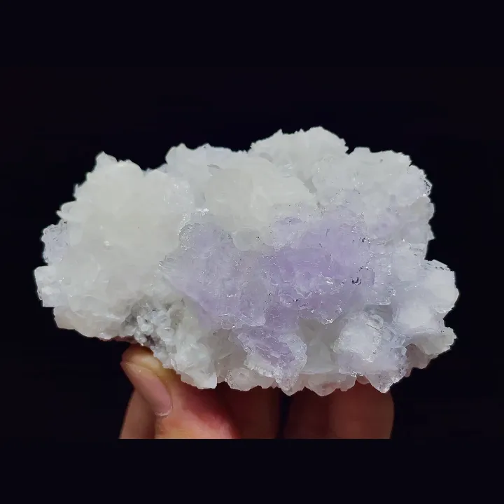 Natural Purple Fluorite and Calcite, Mineral Specimen:Xianghualing,Hunan (85*50*35MM) image