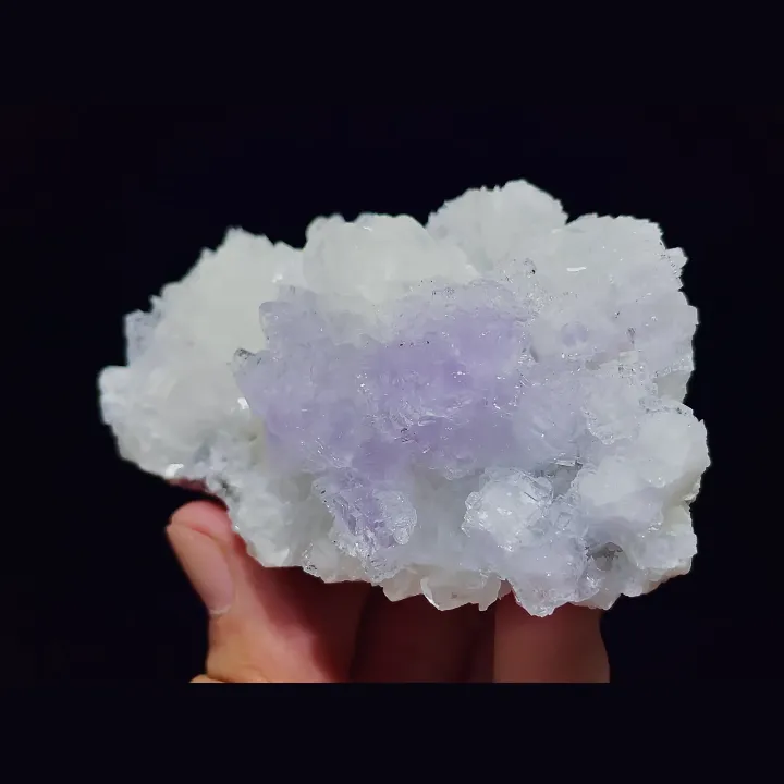 Natural Purple Fluorite and Calcite, Mineral Specimen:Xianghualing,Hunan (85*50*35MM) - image 2