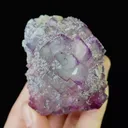 Natural Purple Fluorite and Calcite, Mineral Specimen:Yaogangxian,Hunan (55*65*60MM) - image 3