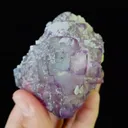 Natural Purple Fluorite and Calcite, Mineral Specimen:Yaogangxian,Hunan (55*65*60MM) - image 4