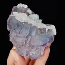 Natural Purple Fluorite and Calcite, Mineral Specimen:Yaogangxian,Hunan (70*65*55MM) - image 3