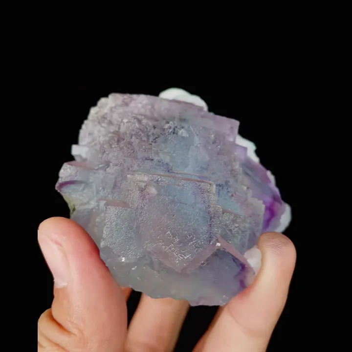 Natural Purple Fluorite and Calcite, Mineral Specimen:Yaogangxian,Hunan (70*65*55MM) - image 4