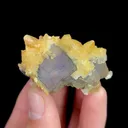 Natural Purple Fluorite and Calcite, Mineral Specimen:Yunnan,China (40*30*25MM) - image 1