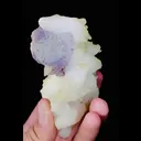 Natural Purple Fluorite and Calcite Symbiosis comes from Shangbao,Hunan 50*90*55MM - image 2