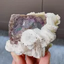 Natural Purple Fluorite and Calcite Symbiosis comes from Yaogangxian,Hunan 65*35*55MM - image 1