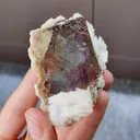 Natural Purple Fluorite and Calcite Symbiosis comes from Yaogangxian,Hunan 65*35*55MM - image 3
