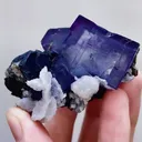 Natural Purple Fluorite and Calcite Symbiosis comes from Yaogangxian,Hunan40*60*40MM - image 3
