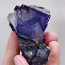 Natural Purple Fluorite and Calcite Symbiosis comes from Yaogangxian,Hunan40*60*40MM - image 4