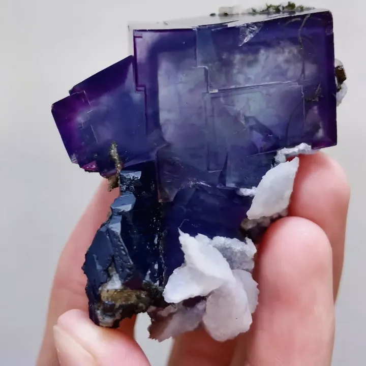 Natural Purple Fluorite and Calcite Symbiosis comes from Yaogangxian,Hunan40*60*40MM - image 6