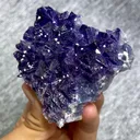 Natural Purple Fluorite and Calcite Symbiosis comes from Yindu,Inner Mongolia 70*65*20MM - image 2