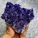 Natural Purple Fluorite and Calcite Symbiosis comes from Yindu,Inner Mongolia 70*65*20MM - image 4