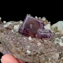 Natural Purple Fluorite and Calcite,Cube Mineral Specimen:YAOGANGXIAN,China (60*35*00mm) - image 4