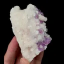 Natural Purple Fluorite and Calcite,Granulate Mineral Specimen:YAOGANGXIAN (100*55*55mm) - image 3