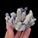 Natural Purple Fluorite and Candle Crystal Mineral Specimen,High Quality Specimen,INNER MONGOLIA,CHINA(70*60*60mm) - image 2