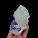 Natural Purple Fluorite and Clear Quartz Cluster, Mineral Specimen:Shizhuyuan,Hunan (45*65*110MM) - image 4