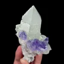 Natural Purple Fluorite and Clear Quartz Cluster, Mineral Specimen:Shizhuyuan,Hunan (45*65*110MM) - image 2