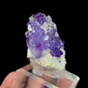 Natural Purple Fluorite and Clear Quartz, Mineral Specimen: Yaogangxian,Hunan (40*40*20MM) - image 3