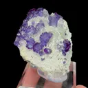 Natural Purple Fluorite and Clear Quartz, Mineral Specimen: Yaogangxian,Hunan (40*40*20MM) - image 4