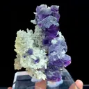 Natural Purple Fluorite and Crystal Clusters Coexist comes from Shangbao,Neimenggu 85*50*120MM - image 5